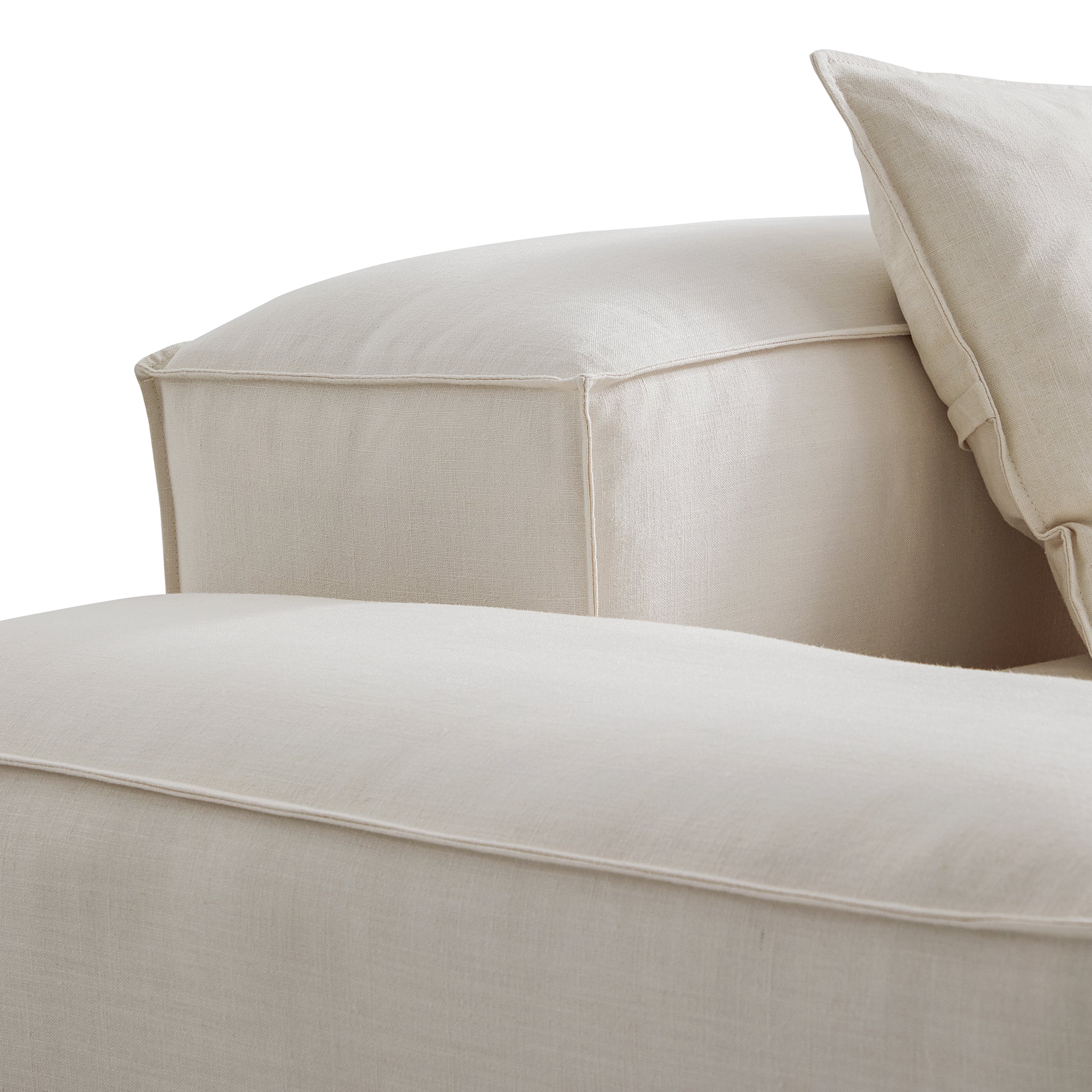 Canapé modulaire Freedom gris neuf avec pouf