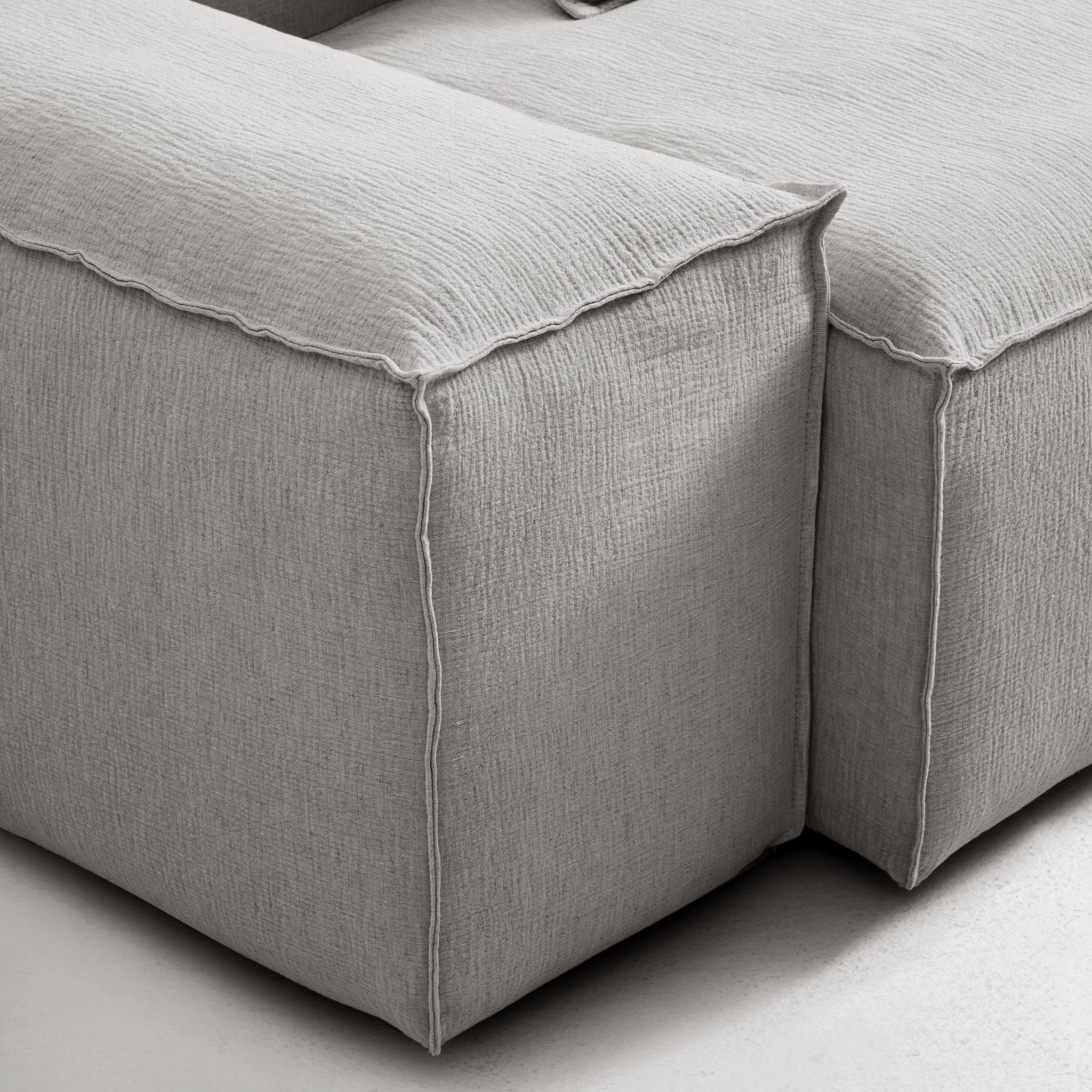 Freedom Modular Gray U-Shaped Sectional Sofa