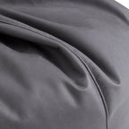 Pouf Litton en cuir gris