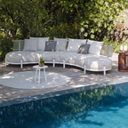Maui Outdoor Curved Wicker Sectional Sofa Set