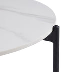 Ensemble de tables basses en pierre frittée Milan