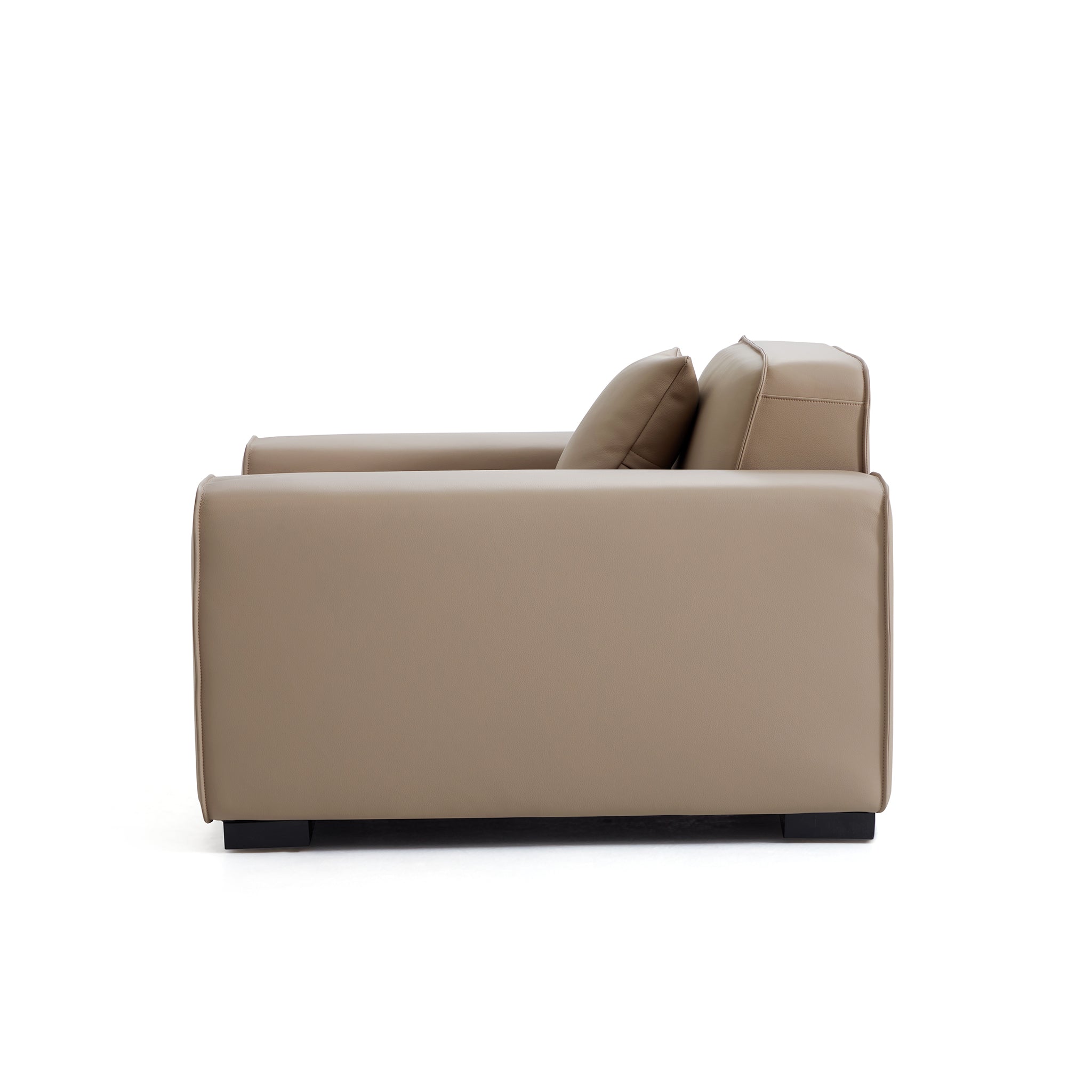 Domus Modular Beige Leather Armchair