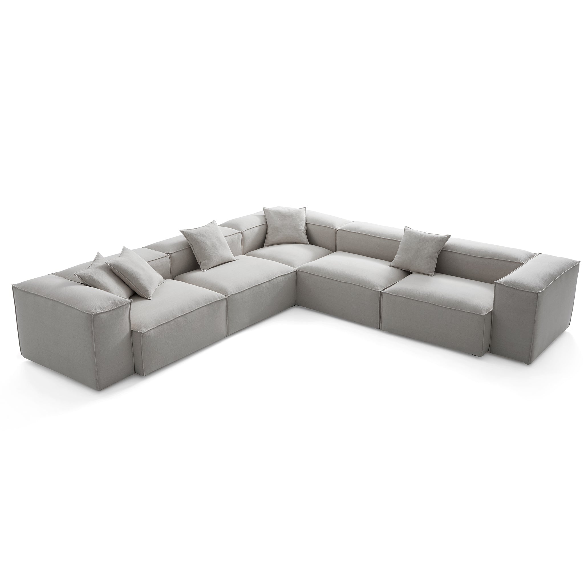 Freedom Modular Gray Corner Sectional Sofa
