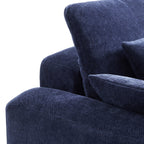 Le canapé d'angle en U bleu marine Empress