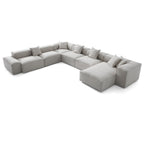 Canapé sectionnel en U gris Freedom Modular