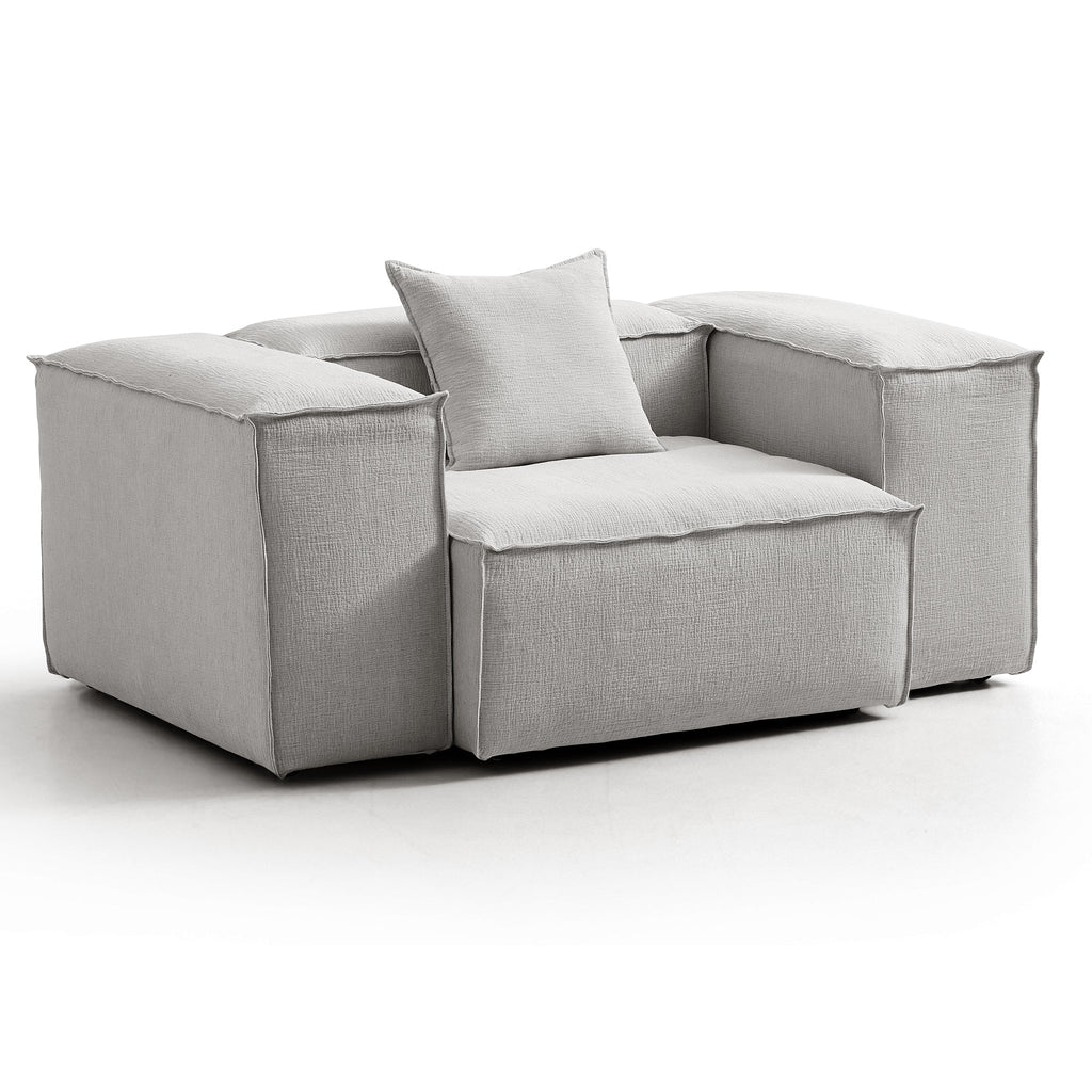 Fauteuil d'appoint modulaire gris Freedom