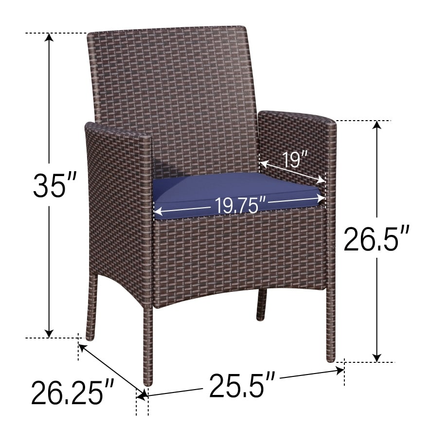 Ensemble de salle à manger de patio 7/9, table à manger rectangulaire extensible avec chaises en rotin