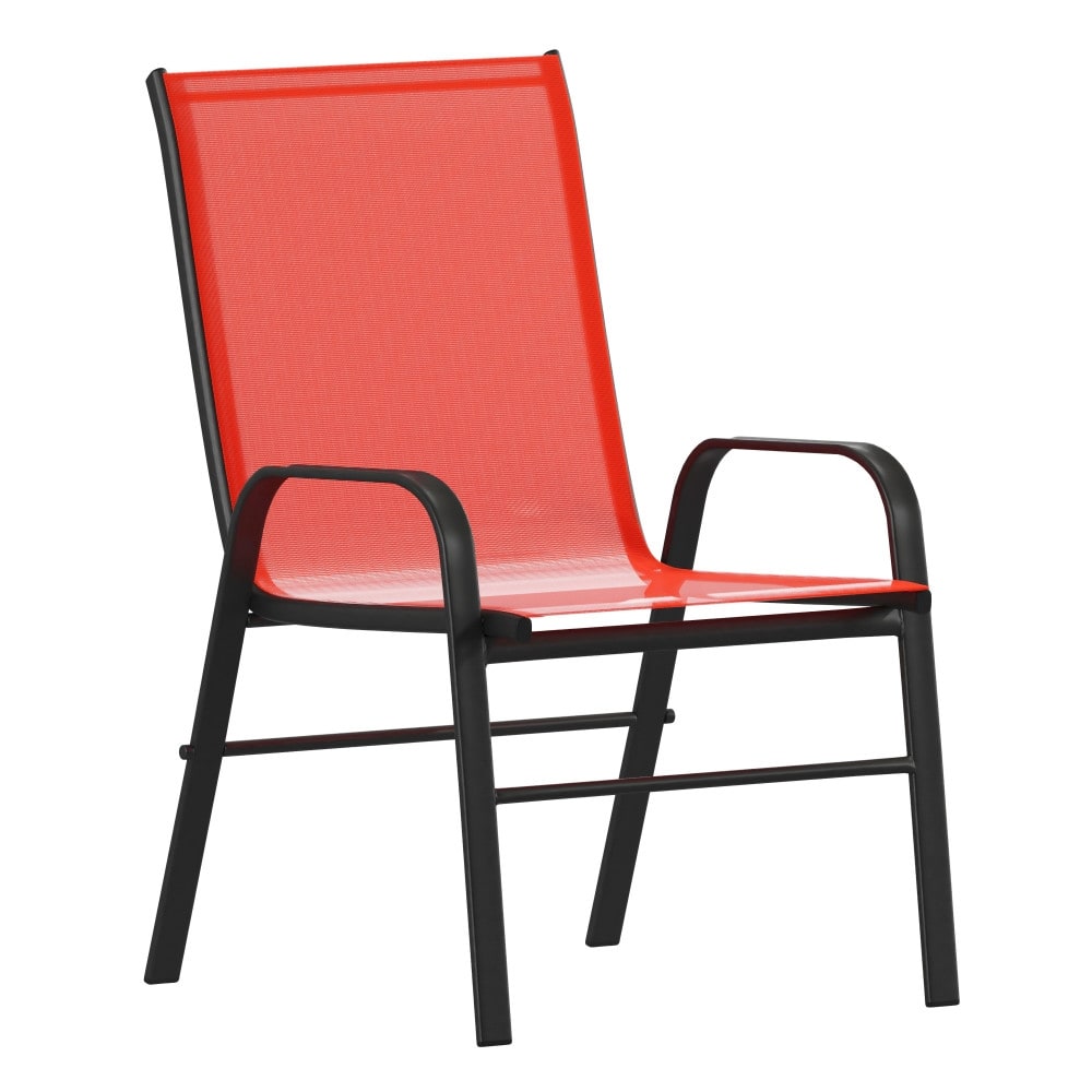 Ensemble de salle à manger de patio 7 pièces avec table en verre et 6 chaises