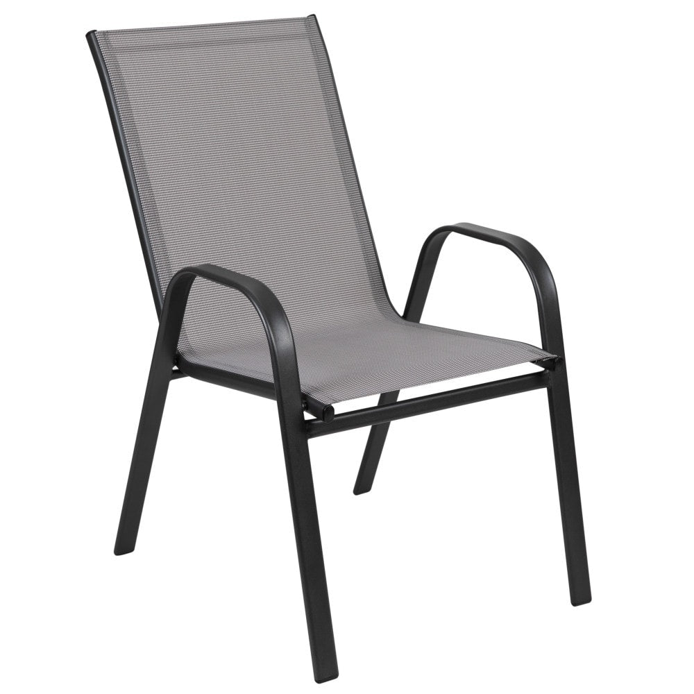 Ensemble de salle à manger de patio 7 pièces avec table en verre et 6 chaises