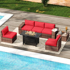 Ensemble de meubles de patio 7 pièces