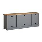 70 in. Rustic Decorative Floral Door TV Stand for up to 80 TVs