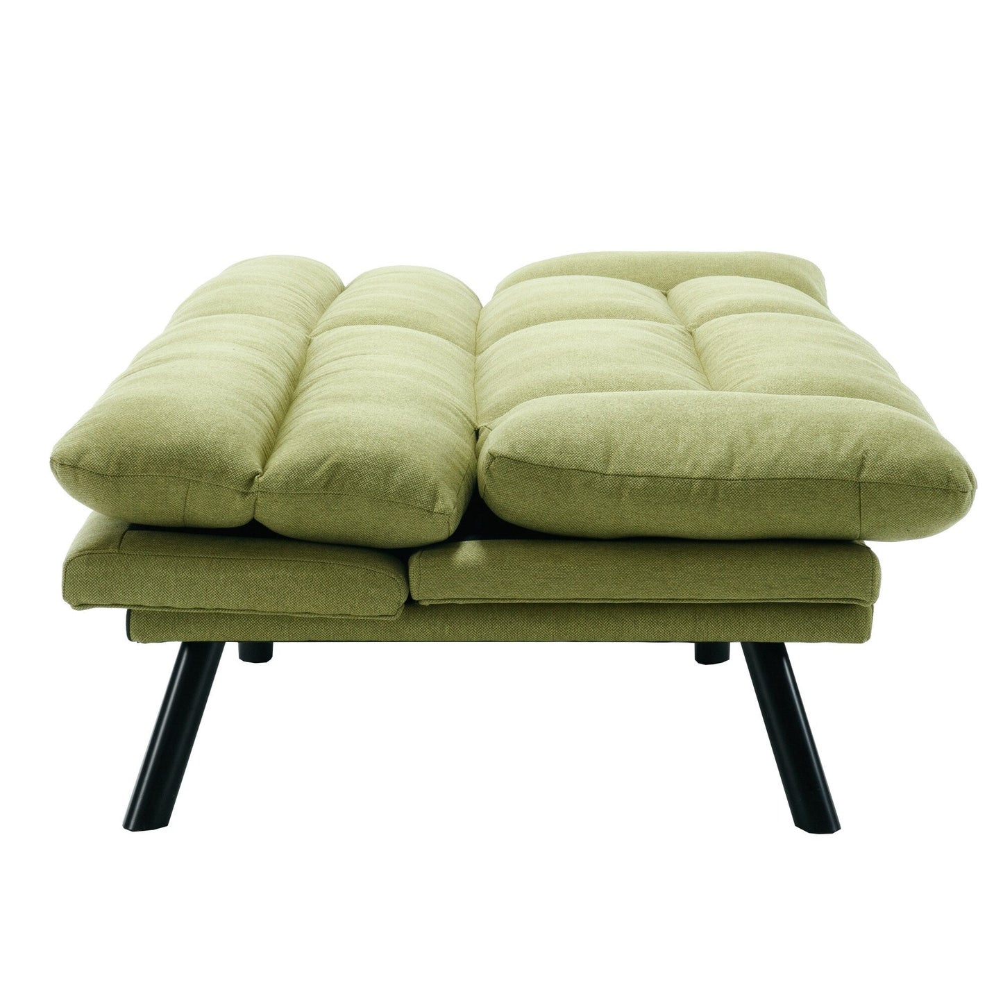 Canapé 2 places en tissu Teddy 70.08 avec coussins épais, pieds en métal et capacité de charge de 600 lb