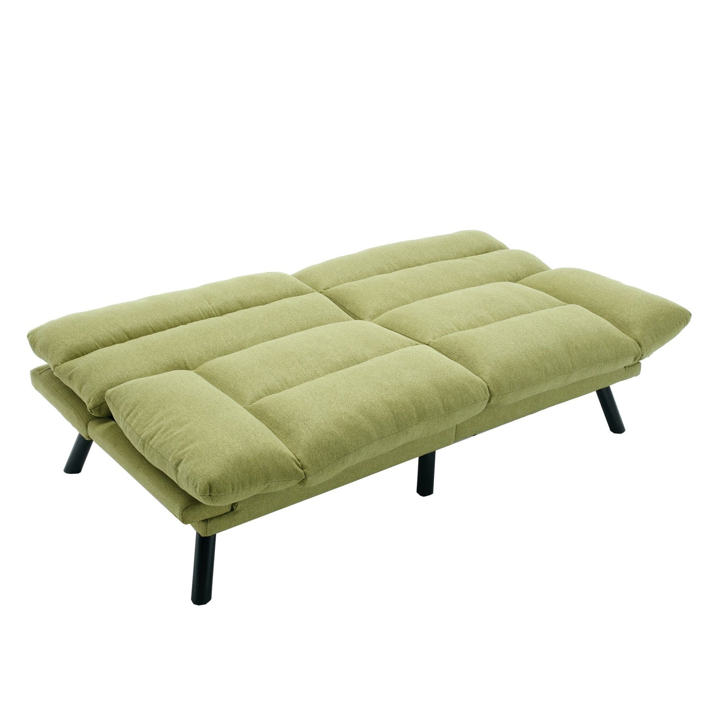 Canapé 2 places en tissu Teddy 70.08 avec coussins épais, pieds en métal et capacité de charge de 600 lb
