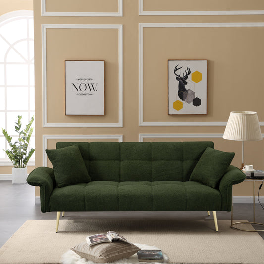 Canapé-lit double convertible avec accoudoirs rabattables - 31,10 x 70,00 x 31,49