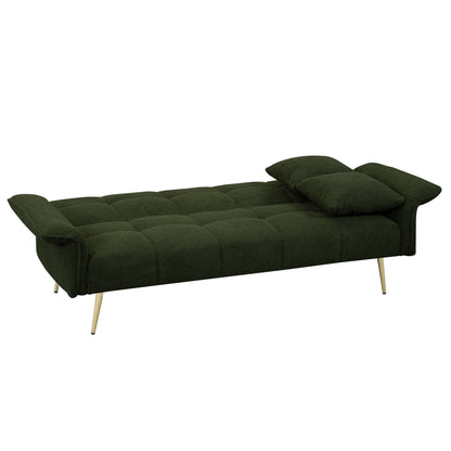 Canapé-lit double convertible avec accoudoirs rabattables - 31,10 x 70,00 x 31,49