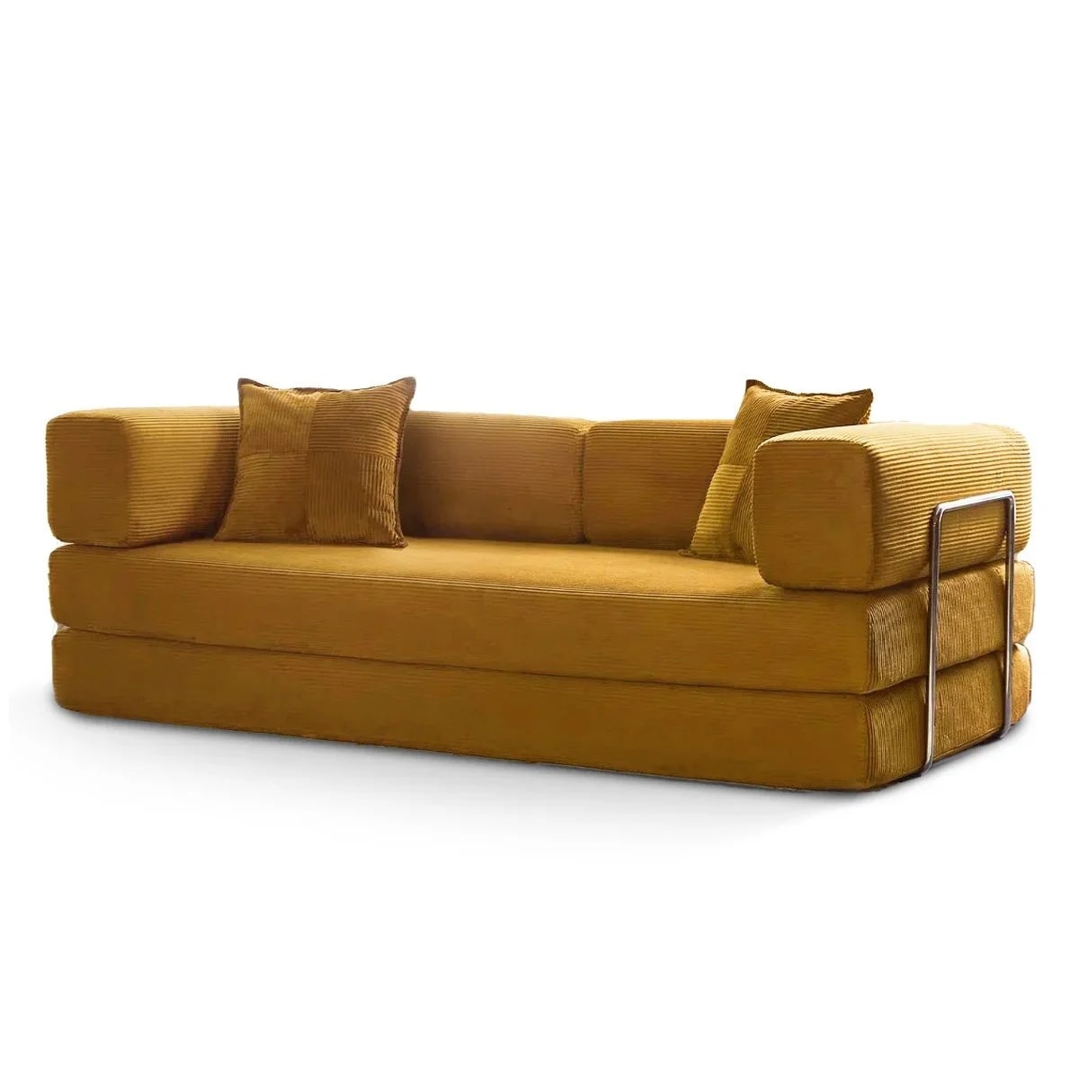 Canapé-lit convertible de 78,8 cm avec coussin et accoudoirs