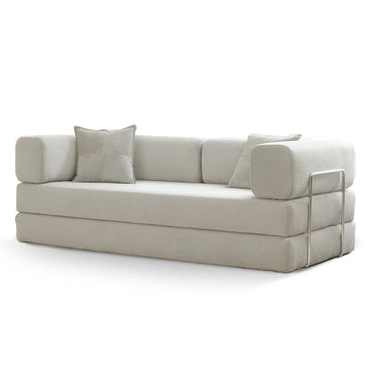 Canapé-lit convertible de 78,8 cm avec coussin et accoudoirs