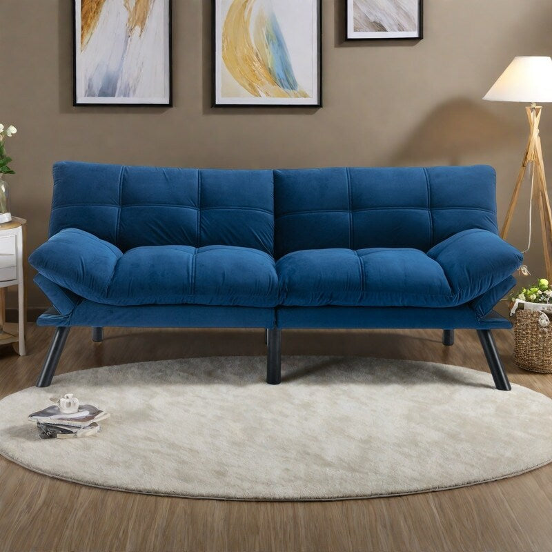 Canapé-lit convertible en cuir avec dossier réglable (70,87 $)