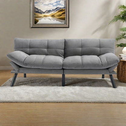 Canapé-lit convertible en cuir avec dossier réglable (70,87 $)