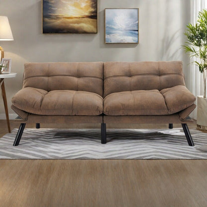 Canapé-lit convertible en cuir avec dossier réglable (70,87 $)