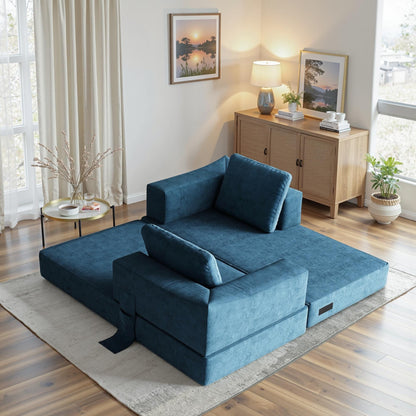 Canapé-lit convertible rembourré 70,87 $, fauteuil convertible, canapé de sol confortable pour salon, chambre, tissu chenille