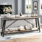 Table console d'entrée industrielle extra-longue de 70,9 pouces