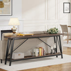 Table console d'entrée industrielle extra-longue de 70,9 pouces