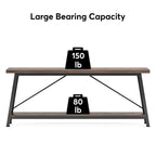 Table console d'entrée industrielle extra-longue de 70,9 pouces