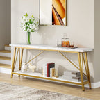 Table console d'entrée industrielle extra-longue de 70,9 pouces