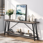Table console d'entrée industrielle extra-longue de 70,9 pouces