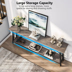 Table console d'entrée industrielle extra-longue de 70,9 pouces
