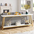Table console d'entrée industrielle extra-longue de 70,9 pouces