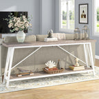 Table console d'entrée industrielle extra-longue de 70,9 pouces