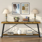 Table console d'entrée industrielle extra-longue de 70,9 pouces