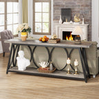 Table console extra longue de 70,9 pouces, table d'appoint pour salon