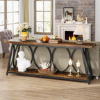 Table console extra longue de 70,9 pouces, table d'appoint pour salon