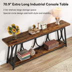 Table console extra longue de 70,9 pouces, table d'appoint pour salon
