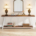 Table console extra longue de 70,9 pouces, table d'appoint pour salon