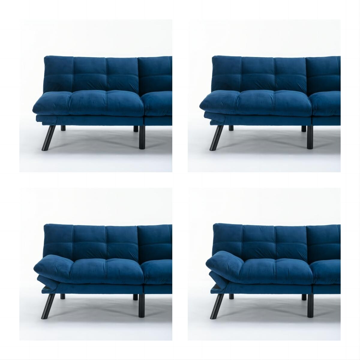 Canapé convertible moderne en tissu de 70,9 pouces avec dossier réglable
