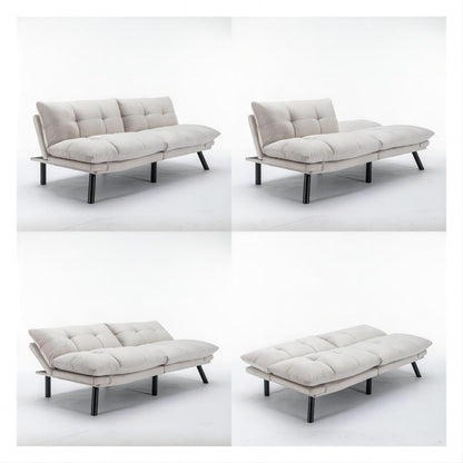 Canapé convertible moderne en tissu de 70,9 pouces avec dossier réglable