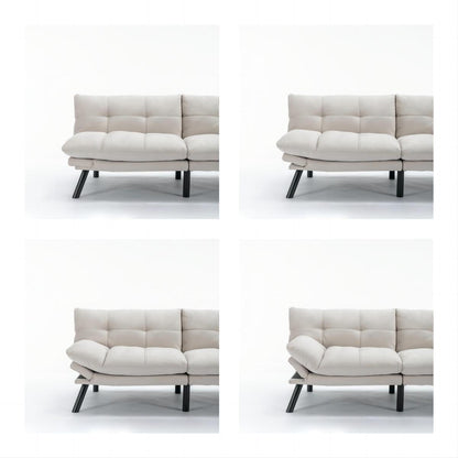 Canapé convertible moderne en tissu de 70,9 pouces avec dossier réglable