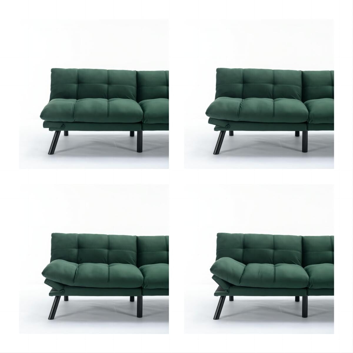 Canapé convertible moderne en tissu de 70,9 pouces avec dossier réglable