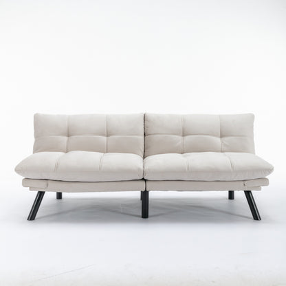 Canapé convertible moderne en tissu de 70,9 pouces avec dossier réglable