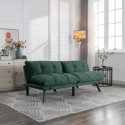 Canapé convertible moderne en tissu de 70,9 pouces avec dossier réglable