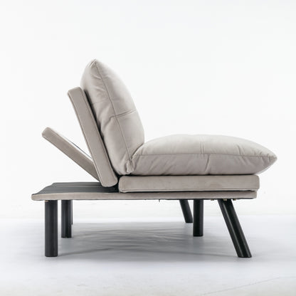 Canapé convertible moderne en tissu de 70,9 pouces avec dossier réglable