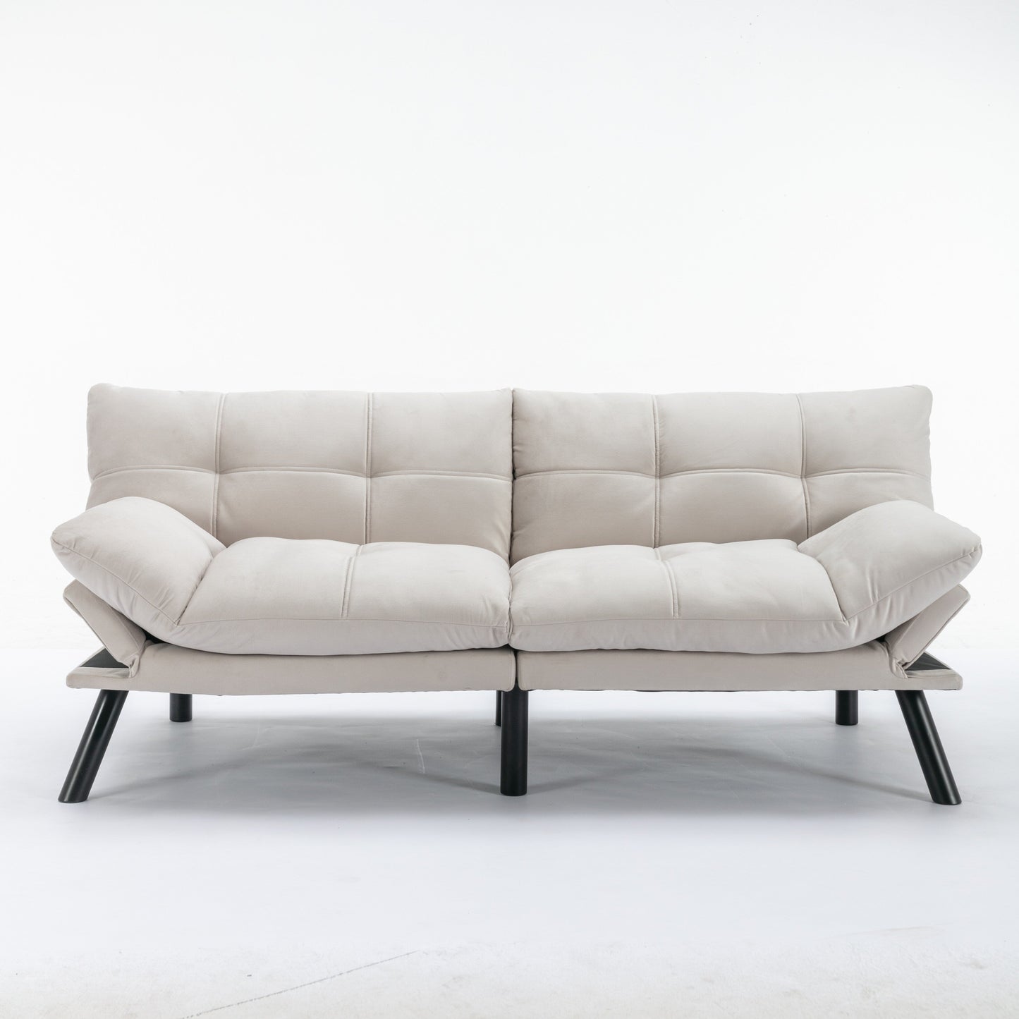 Canapé convertible moderne en tissu de 70,9 pouces avec dossier réglable