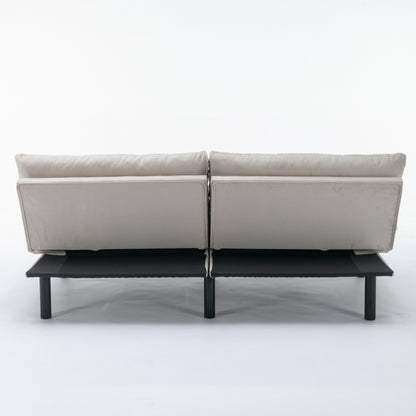 Canapé convertible moderne en tissu de 70,9 pouces avec dossier réglable