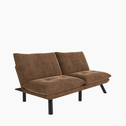 Canapé convertible moderne en tissu de 70,9 pouces avec dossier réglable