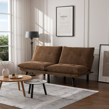 Canapé convertible moderne en tissu de 70,9 pouces avec dossier réglable