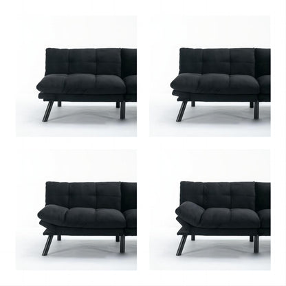 Canapé convertible moderne en tissu de 70,9 pouces avec dossier réglable
